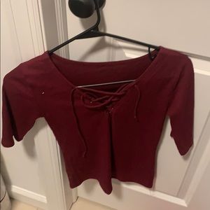 arizona jean shirt size s in red